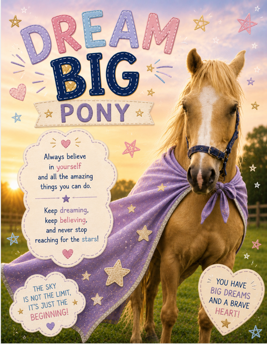 Dream Big Pony Letter