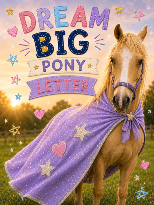 Dream Big Pony Letter
