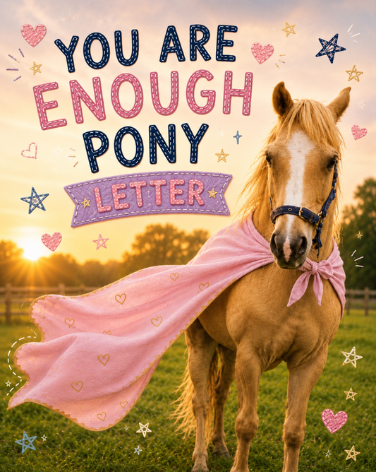 You Are Enough Pony Letter