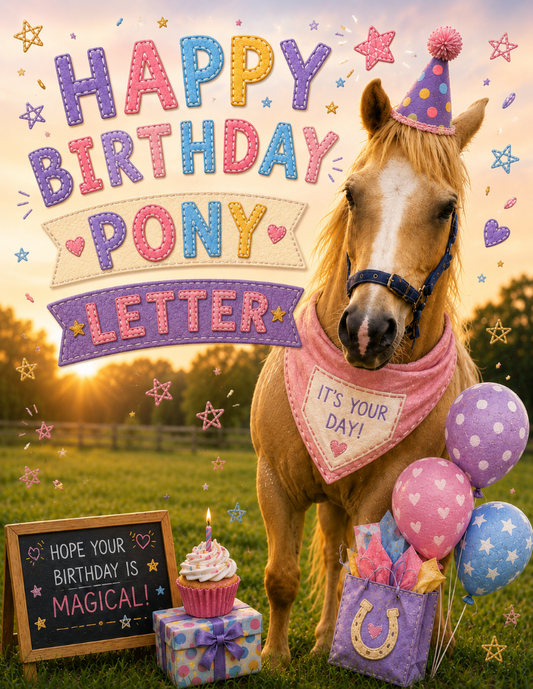 Birthday Pony Letter