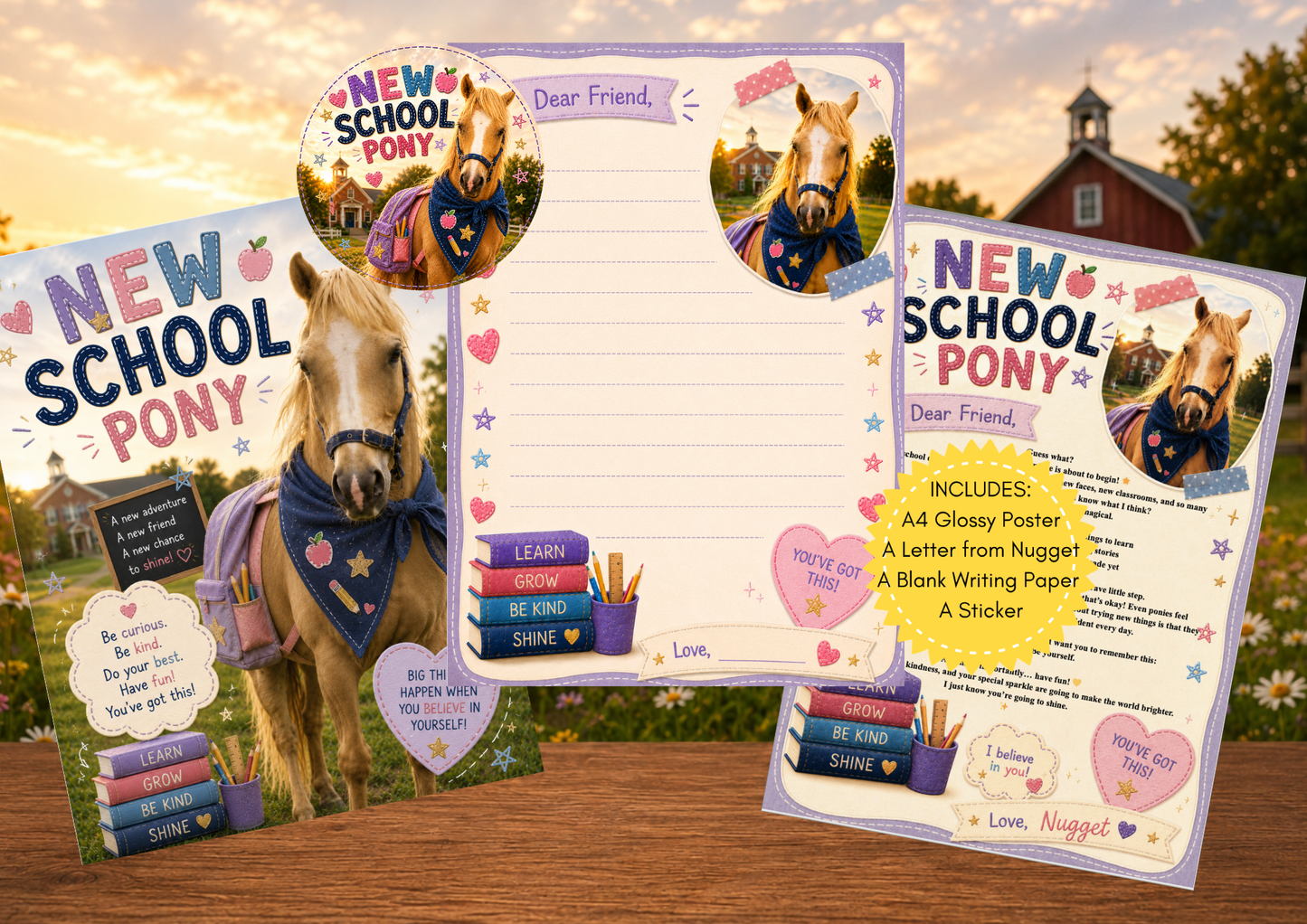 New School Pony Letter