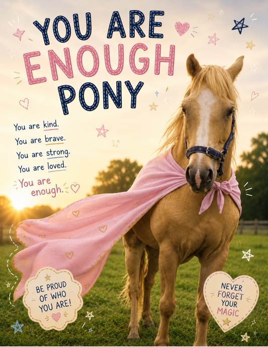You Are Enough Pony Letter
