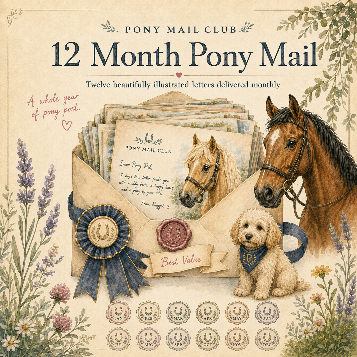 12 Month Pony Letter Subscription